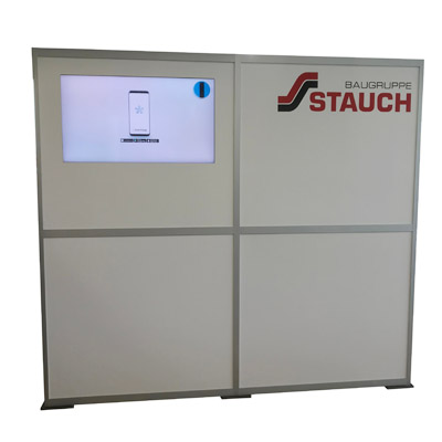 Leuchtwand Show ca. 2,5m x 2m Mit eingebautem Bildschirm Mit oder ohne Strahler als Spot für Ihre Highlights