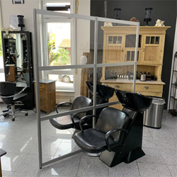 Hygieneschutzwand Salon Raumteiler