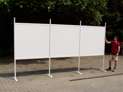 Systemstellwand R8 mit Auslegefuß