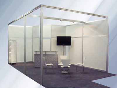 Systemstellwand R8 breites Profil Mietsystemstand